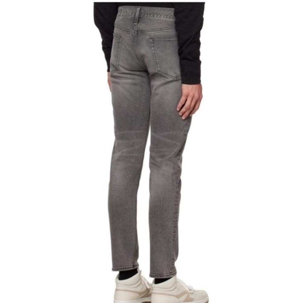 NWT Rag Bone&  Fit 2 Slim Jeans Greyson Faded Mid rise 30X32 Button Fly‎ Grunge - Picture 2 of 13
